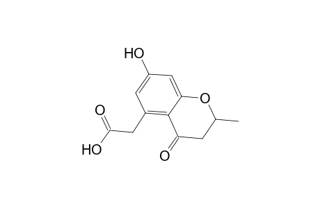 2H-1-Benzopyran-5-acetic acid, 3,4-dihydro-7-hydroxy-2-methyl-4-oxo-