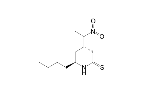 trans 6-Butyl-4-(1-nitroethyl)piperidine-2-thione