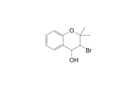 3-Bromanyl-2,2-dimethyl-3,4-dihydrochromen-4-ol