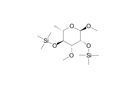 Methyl 3-O-methyl-pertrimethylsilyl-.alpha.-L-rhamnopyranoside