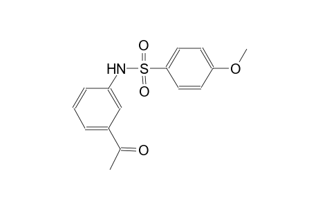 N-(3-acetylphenyl)-4-methoxybenzenesulfonamide