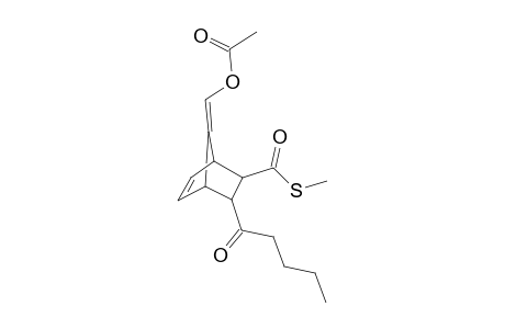 (Z)-{5-[(methylsulfanyl)carbonyl]-6-pentanoylbicyclo[2.2.1]hept-2-en-7-ylidene}methyl acetate