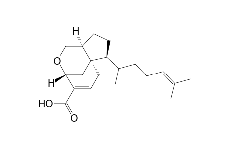 1H-3,6a-Methanocyclopent[c]oxocin-4-carboxylic acid, 7-(1,5-dimethyl-4-hexenyl)-3,6,7,8,9,9a-hexahydro-, [3R-[3.alpha.,6a.alpha.,7.beta.(R*),9a.beta.]]-