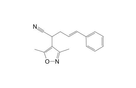 2-[3',5'-Dimethyl-4'-isoxazolyl)-5-phenyl-4-pentenonitrile