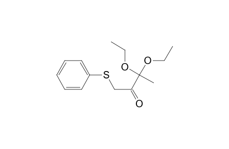 3,3-Diethoxy-1-(phenylthio)-2-butanone