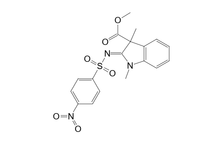 1H-Indole-3-carboxylic acid, 2,3-dihydro-1,3-dimethyl-2-[[(4-nitrophenyl)sulfonyl]imino]-, methyl ester