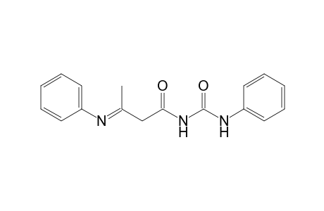 1-Phenyl-3-(3-phenyliminobutanoyl)urea