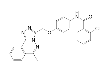 Benzamide, 2-chloro-N-[4-[(6-methyl[1,2,4]triazolo[3,4-a]phthalazin-3-yl)methoxy]phenyl]-