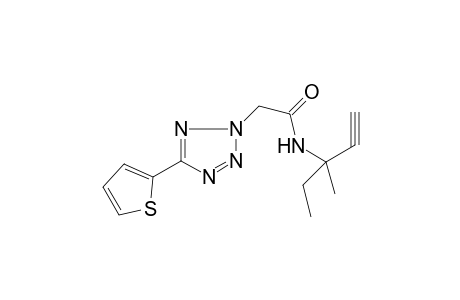 2H-1,2,3,4-Tetrazole-2-acetamide, N-(1-ethyl-1-methyl-2-propynyl)-5-(2-thienyl)-