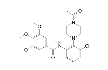 benzamide, N-[2-(4-acetyl-1-piperazinyl)-3-chlorophenyl]-3,4,5-trimethoxy-