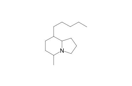 5-Pentyl-8-methylindolizidine