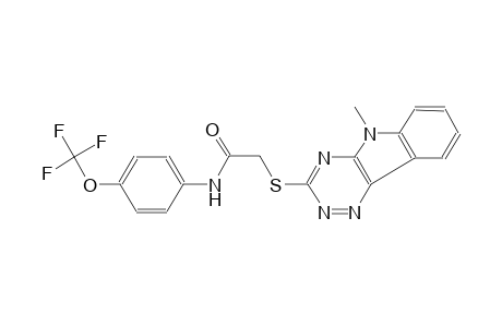 acetamide, 2-[(5-methyl-5H-[1,2,4]triazino[5,6-b]indol-3-yl)thio]-N-[4-(trifluoromethoxy)phenyl]-