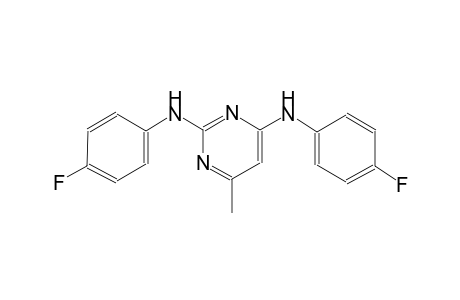 N~2~,N~4~-bis(4-fluorophenyl)-6-methyl-2,4-pyrimidinediamine
