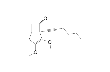 1-Hexynyl-2,3-dimethoxybicyclo[3.2.0]hept-2-en-7-one