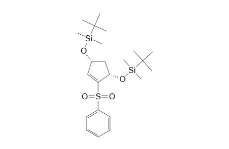 (1S,4R)-cis-1,4-Bis-(tert.-butyldimethylsiloxy)-2-(phenylsulfonyl)-2-cyclopentene