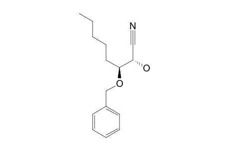 (2S*,3R*)-2-HYDROXY-3-(PHENYLMETHOXY)-OCTANENITRILE