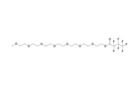 2-[2-[2-[2-[2-[2-(2-Methoxyethoxy)ethoxy]ethoxy]ethoxy]ethoxy]ethoxy]ethyl 2,2,3,3,4,4,4-heptafluorobutanoate