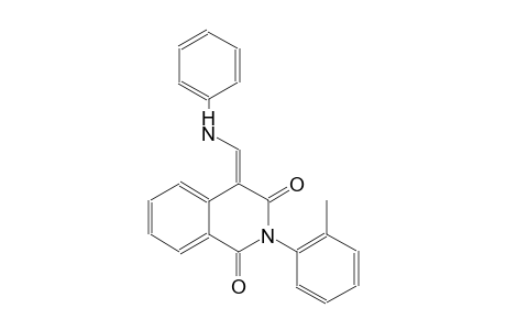 1,3(2H,4H)-isoquinolinedione, 2-(2-methylphenyl)-4-[(phenylamino)methylene]-, (4E)-