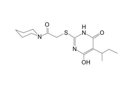 5-sec-butyl-6-hydroxy-2-{[2-oxo-2-(1-piperidinyl)ethyl]sulfanyl}-4(3H)-pyrimidinone