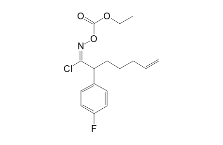 1-Chloro-1-(ethoxycarbonyloxyimino)-2-(4-fluorophenyl)-6-heptene
