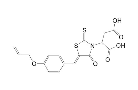 2-{(5Z)-5-[4-(allyloxy)benzylidene]-4-oxo-2-thioxo-1,3-thiazolidin-3-yl}succinic acid