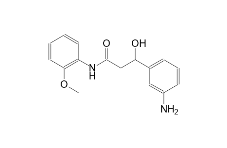 3-(3-aminophenyl)-3-hydroxy-N-(2-methoxyphenyl)propanamide