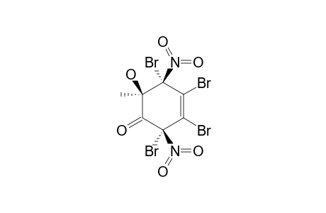 R-2,3,4,CIS-5-TETRABROMO-TRANS-6-HYDROXY-6-METHYL-2,5-DINITRO-CYCLOHEX-3-ENONE