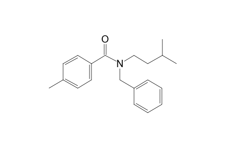 Benzamide, 4-methyl-N-benzyl-N-(3-methylbutyl)-