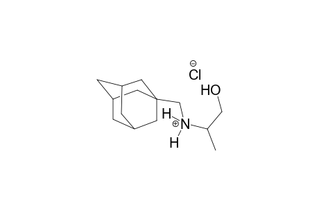 tricyclo[3.3.1.1~3,7~]decane-1-methanaminium, N-(2-hydroxy-1-methylethyl)-, chloride