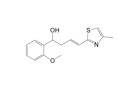 4-(4'-Methylthiazol-2'-yl)-1-(2"-methoxyphenyl)but-3-en-1-ol