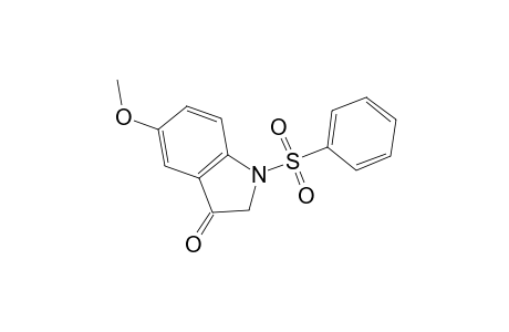 5-Methoxy-1-(phenylsulfonyl)-1,2-dihydro-3H-indol-3-one