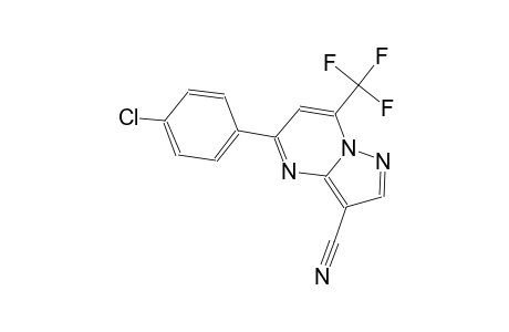 5-(4-chlorophenyl)-7-(trifluoromethyl)pyrazolo[1,5-a]pyrimidine-3-carbonitrile