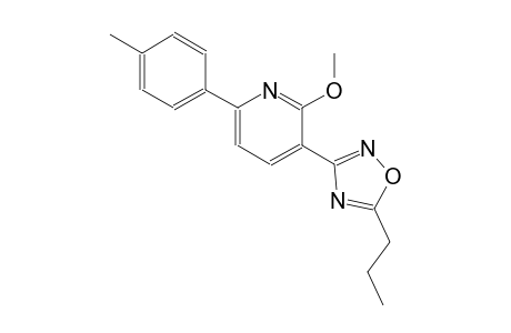 pyridine, 2-methoxy-6-(4-methylphenyl)-3-(5-propyl-1,2,4-oxadiazol-3-yl)-