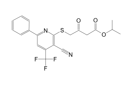 isopropyl 4-{[3-cyano-6-phenyl-4-(trifluoromethyl)-2-pyridinyl]sulfanyl}-3-oxobutanoate