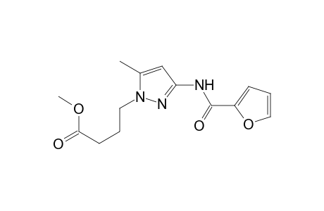 1H-Pyrazole-1-butanoic acid, 3-[(2-furanylcarbonyl)amino]-5-methyl-, methyl ester