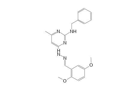 2,5-dimethoxybenzaldehyde [2-(benzylamino)-6-methyl-4-pyrimidinyl]hydrazone