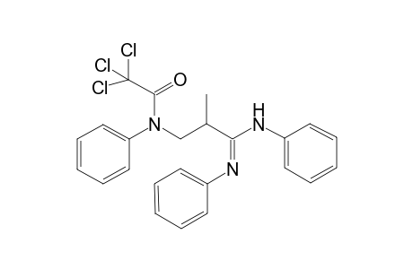2,2,2-Trichloro-N-[2-(N,N'-diphenyl-carbamimidoyl)-propyl]-N-phenyl-acetamide