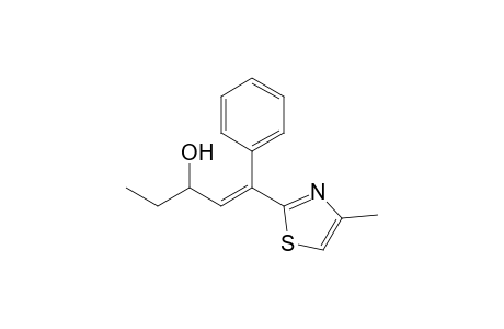 1-(4-Methylthiazol-2-yl)-1-phenylpent-1-en-3-ol