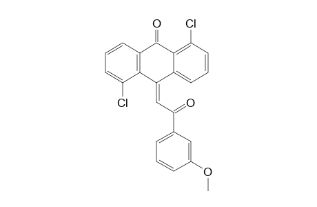 (E)-1,5-Dichloro-10-(2-oxo-2-(3-methoxyphenyl)ethylidene)-10H-anthracen-9-one