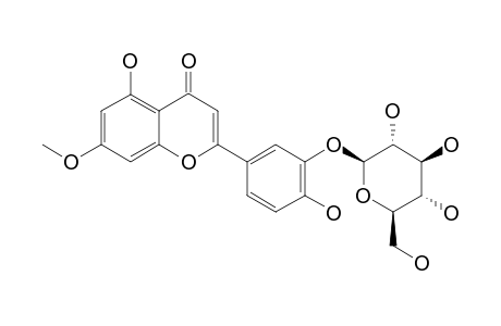 LUTEOLIN-7-O-METHYLETHER-3'-O-BETA-D-GLUCOPYRANOSIDE