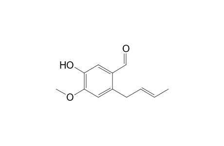 2-[2-(E)-Butenyl]-5-hydroxy-4-methoxybenzaldehyde