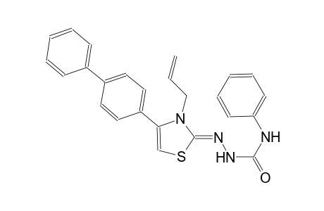(2Z)-3-allyl-4-[1,1'-biphenyl]-4-yl-1,3-thiazol-2(3H)-one N-phenylsemicarbazone