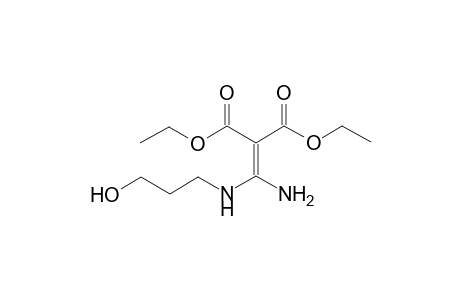 diethyl 2-{amino[(3-hydroxypropyl)amino]methylene}malonate