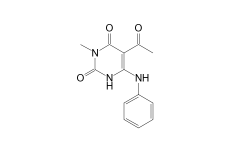 5-Acetyl-6-anilino-3-methyl-1H-pyrimidine-2,4-dione