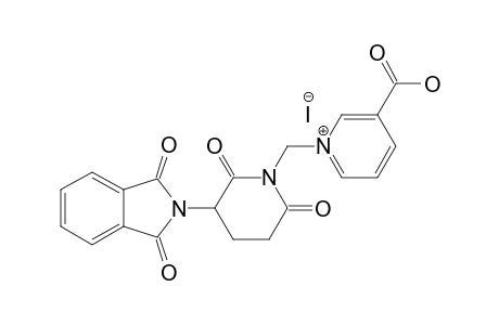 3-CARBOXY-1-[3-(1,3-DIHYDRO-1,3-DIOXO-2H-ISOINDOLINE-2-YL)-2,6-DIOXO-PIPERIDINE-1-YL-METHYL]-PYRIDINIUM-IODIDE