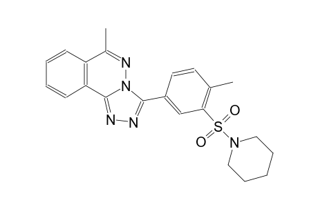6-methyl-3-[4-methyl-3-(1-piperidinylsulfonyl)phenyl][1,2,4]triazolo[3,4-a]phthalazine