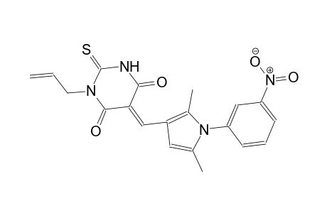 (5E)-1-allyl-5-{[2,5-dimethyl-1-(3-nitrophenyl)-1H-pyrrol-3-yl]methylene}-2-thioxodihydro-4,6(1H,5H)-pyrimidinedione