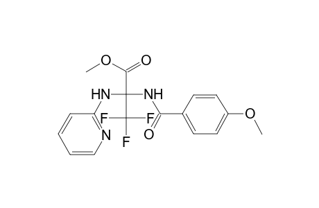 3,3,3-Trifluoro-2-(4-methoxy-benzoylamino)-2-(pyridin-2-ylamino)-propionic acid methyl ester