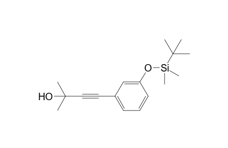 4-(3'-tert-Butyldimethylsilyloxyphenyl)-2-methylbut-3-yn-2-ol