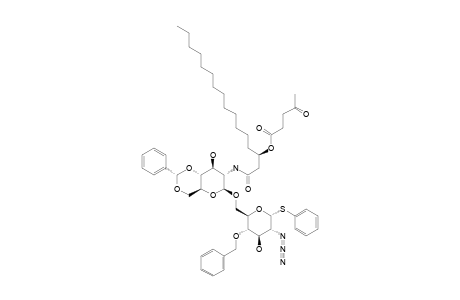#14;PHENYL-2-AZIDO-4-O-BENZYL-6-O-[4,6-O-BENZYLIDENE-2-DEOXY-2-[(R)-3-LEVULINOYLOXY-HEXADECANOICACID]-AMIDO-BETA-D-GLUCOPYRANOSYL]-2-DEOXY-1-THIO-ALPHA-D-GLUCO
